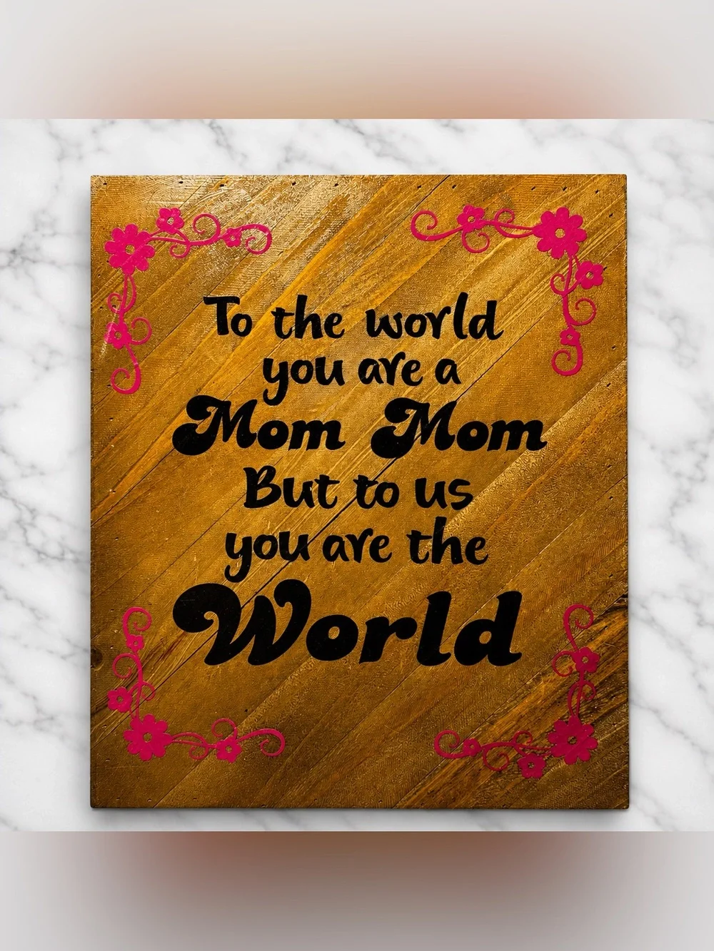 To the World You Are a Mom Mom Wall Art - 11x14